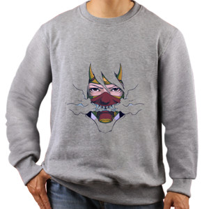 Jaket Sweater Samurai Mask