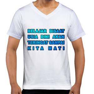 Kaos  belajar saat usia dini