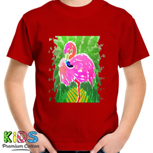 Kaos flamingo tropical