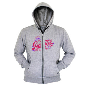 Hoodie Zipper Always Be Positive