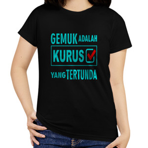 Kaos Ukuran Besar Gemuk Kurus Tertunda