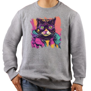 Jaket Sweater Kucing Grunge