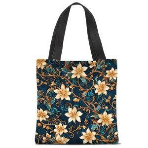 Tas Tote Fullprint Bunga melati batik style
