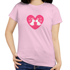 Kaos Kaos Wanita Cute Animal Couple 03