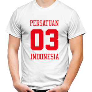 Kaos 03 PERSATUAN INDONESIA -red text