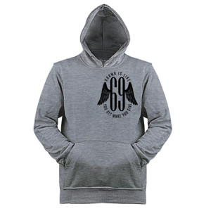 Jaket Hoodie KARMA IS LIKE 69 black