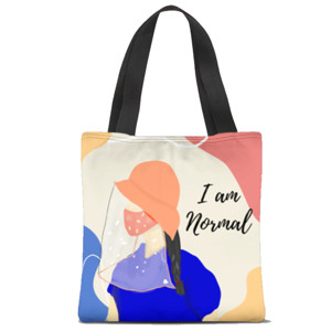 Tas Tote Fullprint I am Normal
