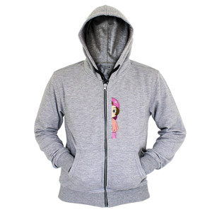 Hoodie Zipper Cute girl