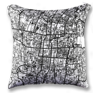 Bantal Seri Peta Kota Indonesia: Yogyakarta