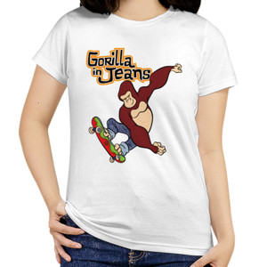 Kaos Gorilla in Jeans Tee 03