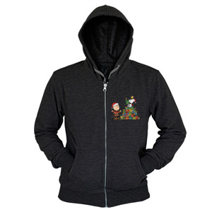 Hoodie Zipper Snoopy Xmas