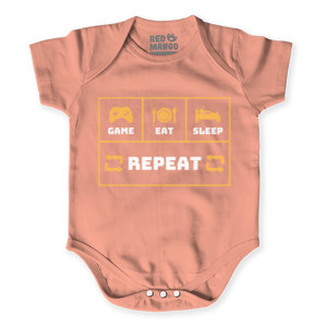 Baby Jumper Wearthememo T-Shirt Game.Eat.Sleep.Repeat