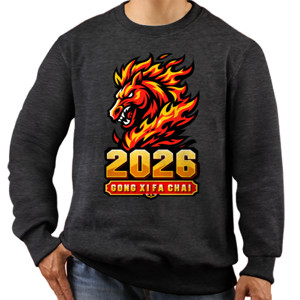 Jaket Sweater Kaos Imlek 2026 Naga Api – Gong Xi Fa Chai Unisex