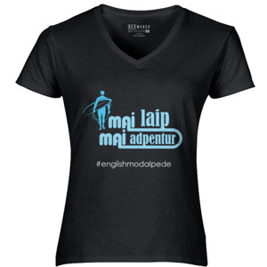 Kaos t-shirt english modal pede