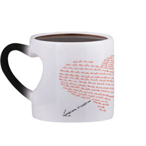 Mug Bunglon Merah dan hitam