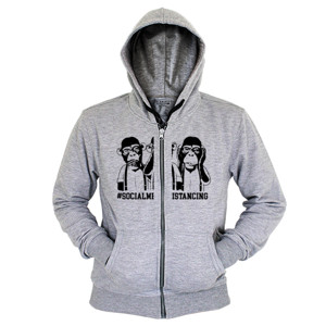 Hoodie Zipper Social Media Distancing
