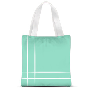 Tas Tote Fullprint Pearl Aqua