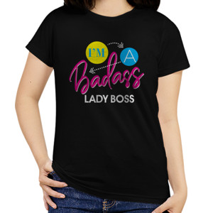 Kaos Im A Badass Lady Boss on Dark