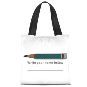 Tas Tote Fullprint totebag tulis namamu di bawah ini