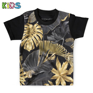 Kaos Anak Full-Print Baju Kaos Anak TANAMAN EMAS