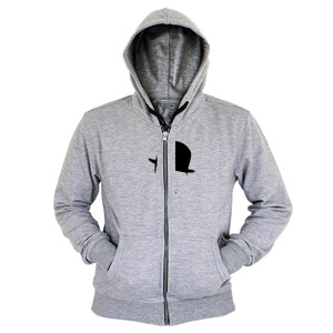 Hoodie Zipper charlie chaplin Shilouette