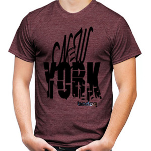 Kaos Pria TWO tone - RED mango