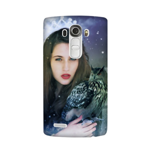Beautiful Girl with Her Owl Mobile Phone Casing Casing HP