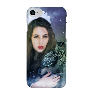 Beautiful Girl with Her Owl Mobile Phone Casing Casing HP