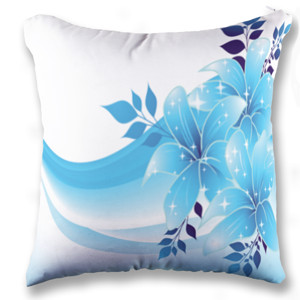 Bantal Blue Flower