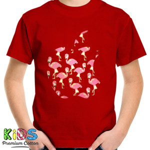 Kaos apple flamingo