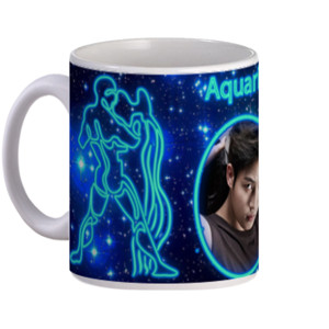Mug Aquarius Blue Zodiac