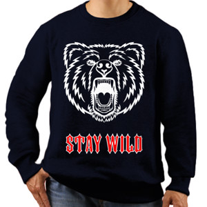 Jaket Sweater STAY WILD BEAR