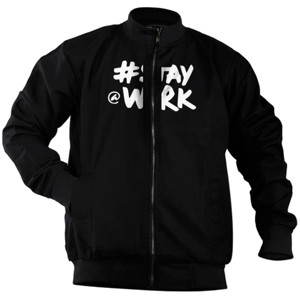 Jaket Bomber Stay at Work
