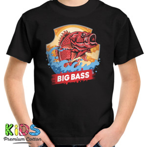 Kaos Ikan bass yang besar