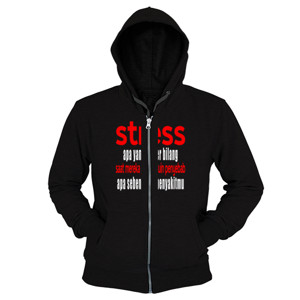 Hoodie Zipper Stress