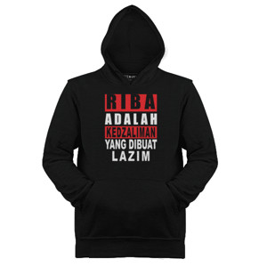Jaket Hoodie Riba Adalah Kedzaliman Yang Dibuat Lazim