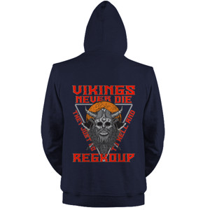 Jaket Hoodie Vikings never die