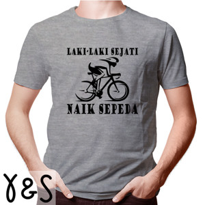 Kaos Gowes Laki-Laki Sejati sepeda