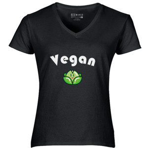 Kaos gambar vegan kaos pria wanita remaja vegetarian