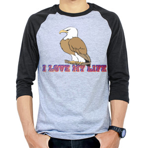 Kaos Raglan I Love My Life