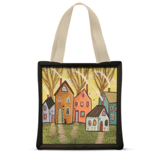 Tas Tote Fullprint Village
