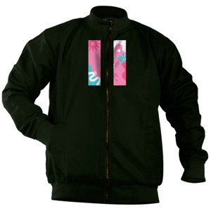 Jaket Bomber Kaos Wanita Summer Vibes Pink Y2K Aesthetic