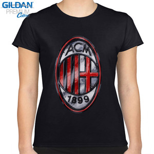 Kaos Kaos Sepak Bola - Logo AC Milan (SB4N3)