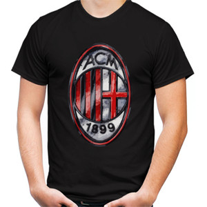 Kaos Kaos Sepak Bola - Logo AC Milan (SB4N3)