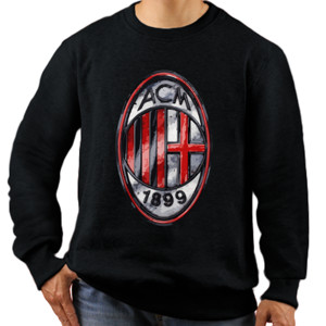 Jaket Sweater Kaos Sepak Bola - Logo AC Milan (SB4N3)