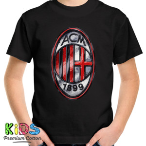 Kaos Kaos Sepak Bola - Logo AC Milan (SB4N3)