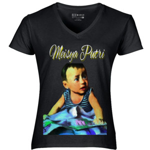 Kaos T-shirt special Mamah papa dan anak-black