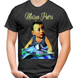 Kaos T-shirt special Mamah papa dan anak-black