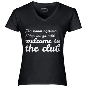 Kaos jika kamu ngerasa hidup ini ga adil