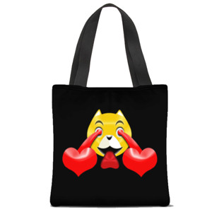 Tas Tote Fullprint Yoctero Dog Love you so much ! by Octerson